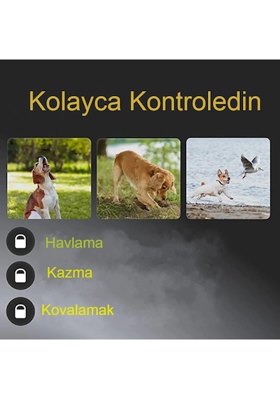 Ultrasonik Köpek Kovucu Usb Şarjlı Güvenli Ve İstenmeyen Havlamalara Son