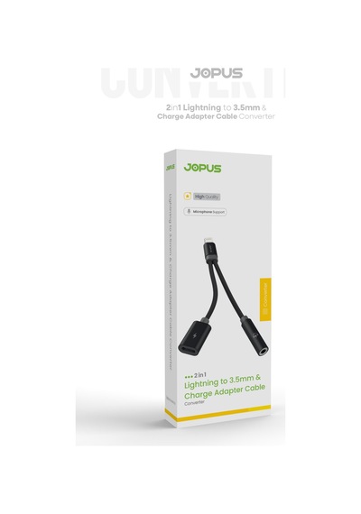 Jopus İphone 3.5mm Aux Kulaklık Ve Şarj Dönüştürücü İphone & İpad Uyumlu Jo-ıp10
