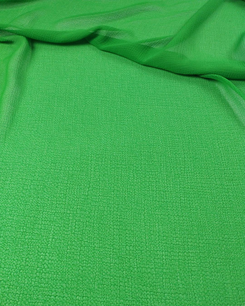Bürümcüklü Şifon Canlı Yeşil Renkte En 140 Cm X Boy 240 Cm -3687