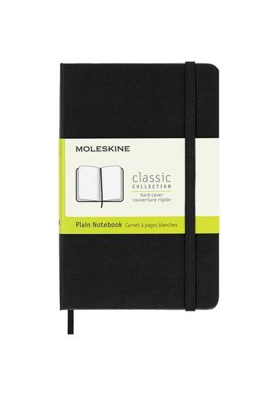 Moleskine Sert Kapak Çizgisiz Defter Cep Boy 9x14 Cm 192 Sayfa Si