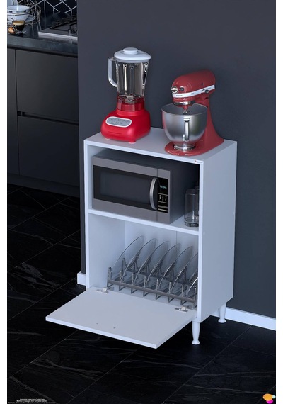 Lara 55 Cm Çok Amaçlı Mikrodalga Dolabı Alttan Kapaklı Fırınlık Kiler Ekmeklik 55x87x32 Cm Beyaz Lara 55 Cm Çok Amaçlı Mikrodalga Dolabı Alttan Kapaklı Fırınlık Kiler Ekmeklik 55x87x32 Cm Beyaz