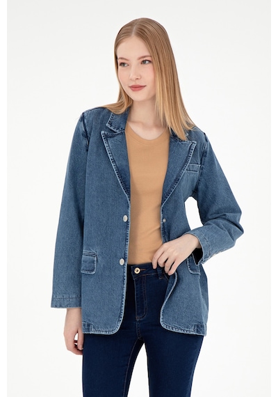 U.s. Polo Assn. Kadın Açık Mavi Gömlek Jean 50291133-dn0021 Lıght Blue Açık Mavi