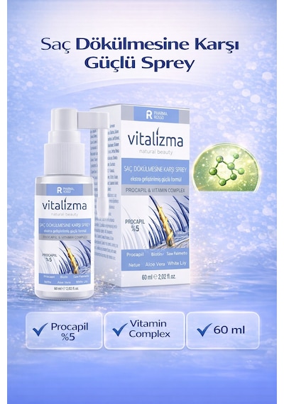 Vitalizma Saç Dökülmesine Karşı %5 Procapil Sprey 60 ML