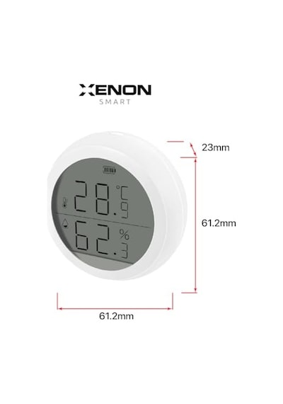 Akıllı Dijital Termometre Uygulama Denetimli Zigbee İç Mekan Isı Ölçer Ve Nem Ölçer Higrometre X7608