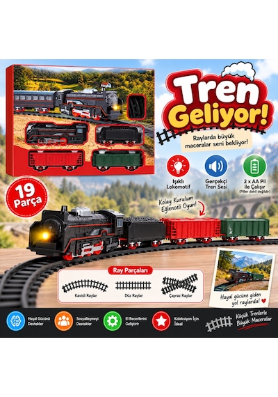 5116 Tren Set Klasik 19prç Bo Ses Işık