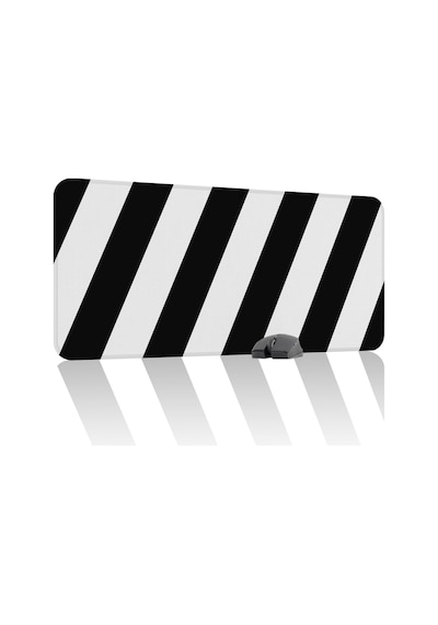 Siyah Beyaz 90x40 Xxl Taraftar Gaming Oyuncu Mouse Pad Kaymaz Taban Büyük Klavye Fare Altlığı Şerit