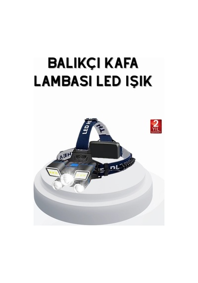 Mey İthalat Profesyonel Şarjlı Led Far - Ipx5 Suya Dayanıklı, 4 Işık Modu, Hareket Sensörlü