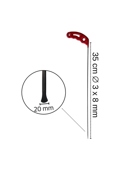 35 Cm 3.8 Mm Çap Büyük Ağız Balina Kuyruk Çubuk S15-03