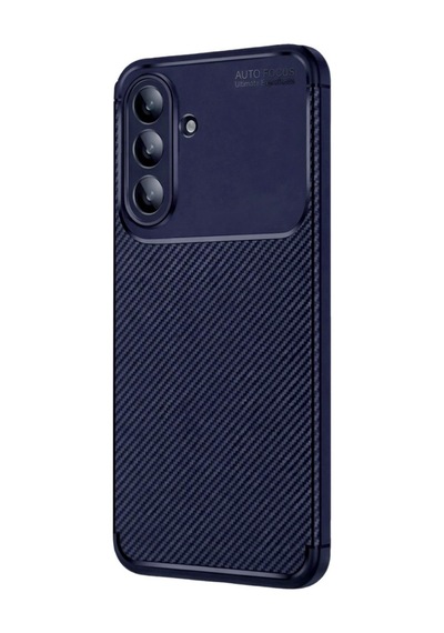Samsung Galaxy Uyumlu A37 5g Kılıf Karbon Silikon Case Lacivert