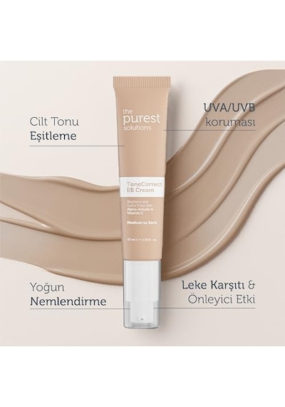 The Purest Solutions Bb Cream Tone Correct 40 Ml Medium To Dark 00