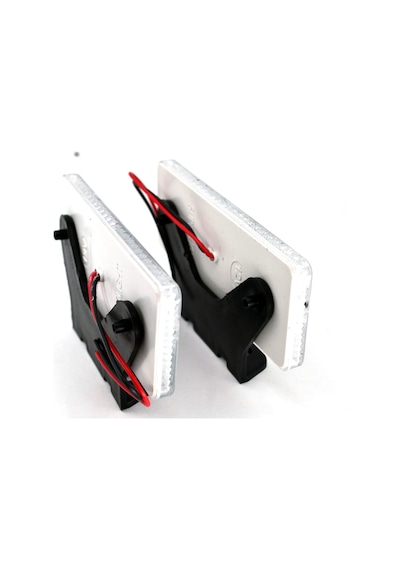 2 Adet 12v Beyaz Reflektör Dikdörtgen Ledli Side Marker Lamba