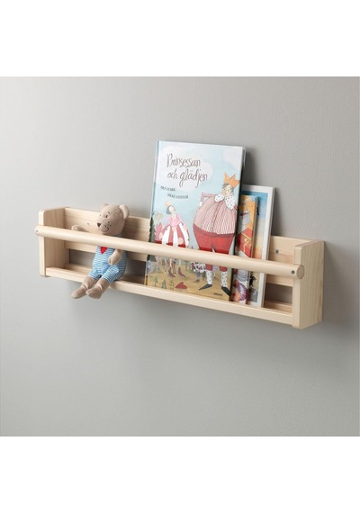 Tr Flısat Duvar Rafı, Açık Beyaz Vernikli Çam Açık Beyaz Vernikli Çam 70x9x16 Cm Diğer