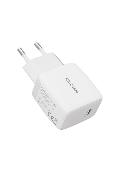 Ricomm 20W GaN USB-C QC4.0 PD Hızlı Şarj Cihazı + 2 M Type-C 60W Şarj Kablosu
