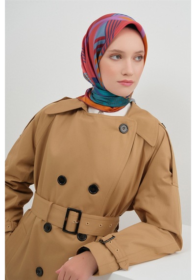 Armine Saf İpek Sura Eşarp 9521d 54 Çok Renkli