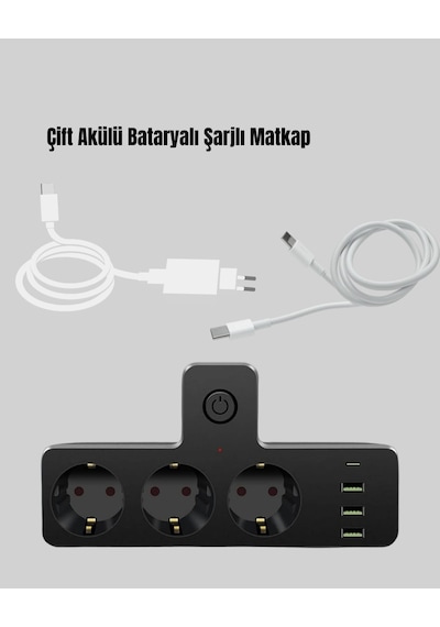 Ceylan Adam Ev Ve Ofis İçin Akıllı Çoklu Priz 7 Girişli Standart