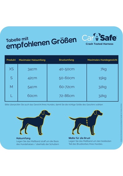 Company Of Animals Carsafe Çarpışma Testli Köpek Harness Göğüs Tasması, Medium Mavi Genel