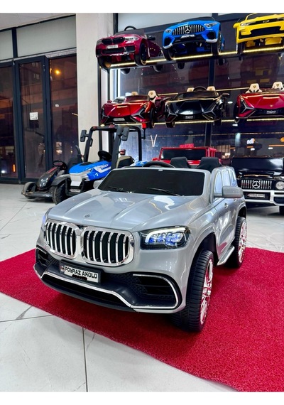 Poyraz Akülü Bmw Suv 12 Volt Akülü Araba 0-7 Yaş Gri