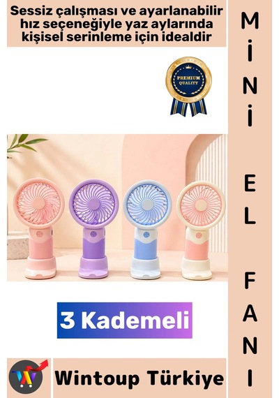 Vantilatör Seyahat Tipi Kompakt Gündelik Taşınabilir Hafif Sessiz Çalışma Ev Ofis Yaz Serinleme Şık