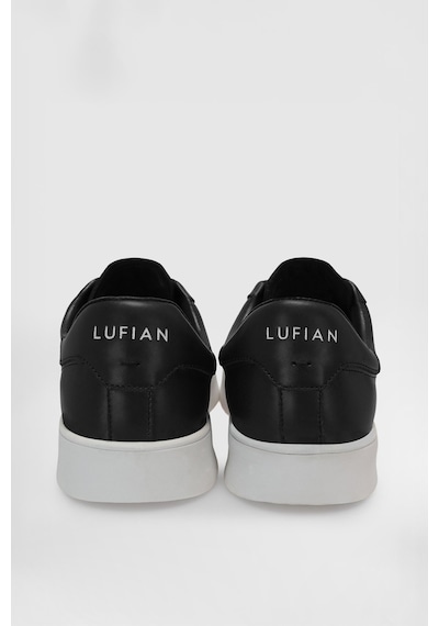 Lufian Erkek Anton Deri Sneaker Ayakkabı 112230224 Siyah Siyah