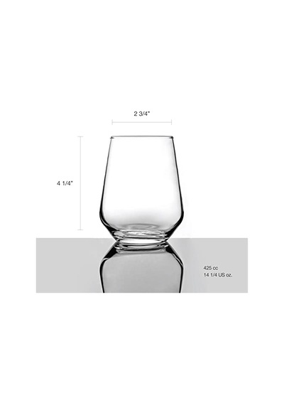 Allegra 6'li Set, Şarap, Meyve Suyu, Su, Viski, 425 Ml Çok Renkli