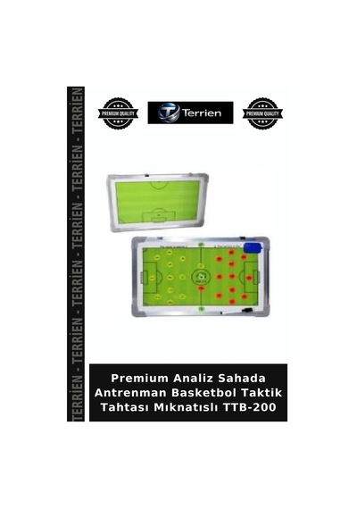 Premium Analiz Sahada Antrenman Basketbol Taktik Tahtası Mıknatıslı Ttb-200