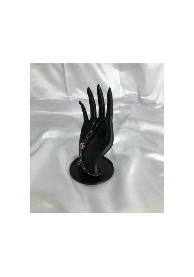 Siyah 18 Cm Dekoratif Beyaz El Takı Mankeni, Yüzük Standı, Ürün Sergileme Standı, Organizer