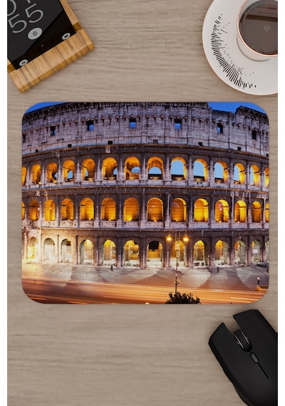Roma İtalya V1 22x18 Gaming Kauçuk Kaymaz Taban Mouse Pad Fare Altlığı