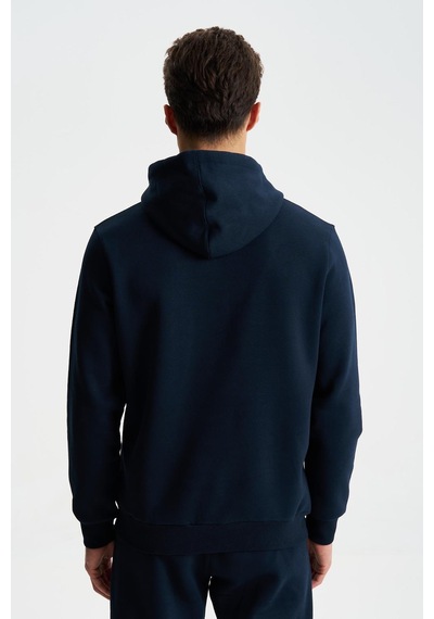 AR-MA Arma Şık Erkek Regular Fit Basic 3 İplik Şardonlu Kanguru Cepli Kapüşonlu Sweatshirt 001