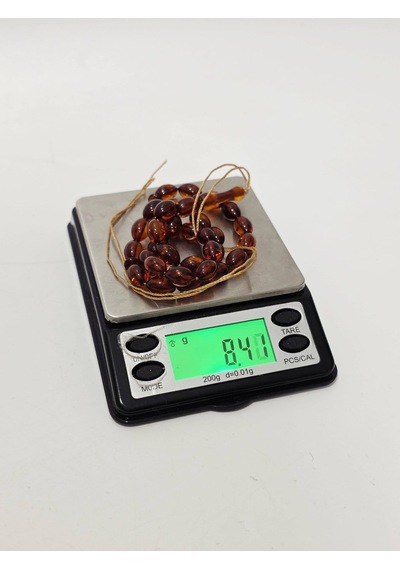 Doğal Kaya Damla Kehribar Tesbih 33lük 8,40 Gram