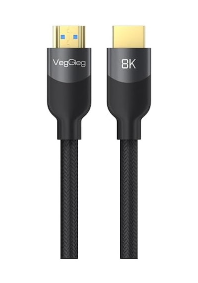 Premium 8k 60hz 4k 120hz Hdcp Arc Hdr Örgülü Hdmı 2.1 Kablo 3 Metre Diğer