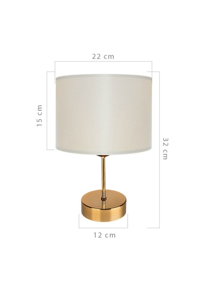 Krem Finlin Şapka Flora Gold Abajur Eskitme / Krem Eskitme / Krem