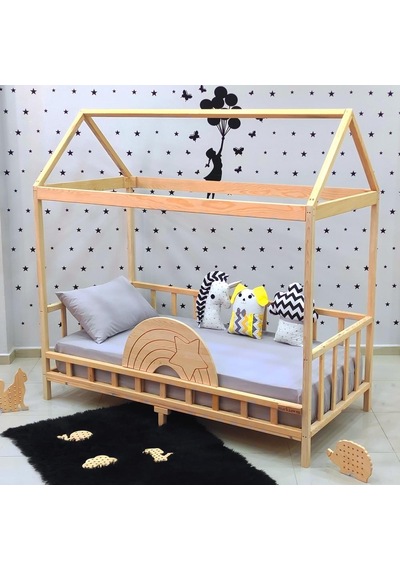 Markaawm Markaawm Ahşap Çocuk Karyola 90X190 Bebek Montessori Yatak Akçaağaç