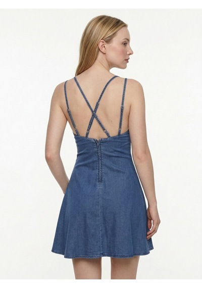 LOFT Slim Fit Kadın Elbise Lf2043104 Q1.v1 Denim
