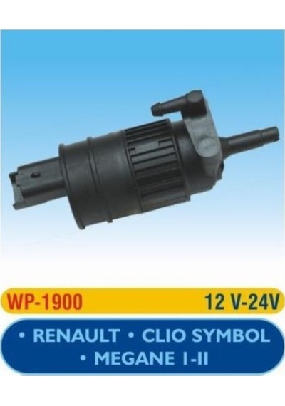 Clio Symbol Megane 1-2 Su Fıskiye Motoru Tek Çıkış-12v- Wp1900 Oem No:7700430702