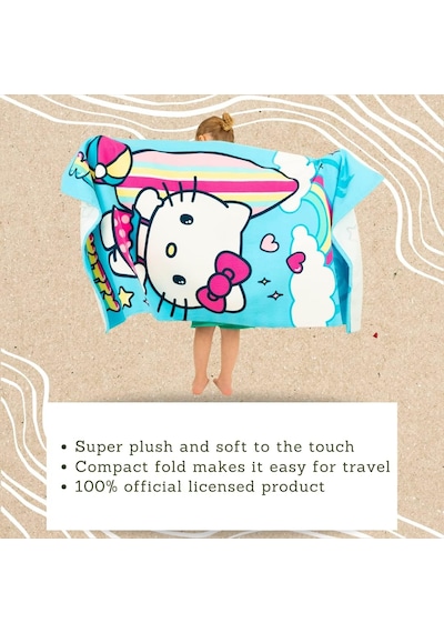 Sanrio Hello Kitty Süper Yumuşak Hafif%100 Geri Dönüştürülmüş Plaj Havlusu Geri Dönüştürülmüş Plastik Şişelerden Üretilmiştir, 147 Cm X 71 Cm %100 Resmi Lisanslı Sanrio Ürünü Çok Renkli Sanrio Hello Kitty Süper Yumuşak Hafif%100 Geri Dönüştürülmüş Plaj Havlusu Geri Dönüştürülmüş Plastik Şişelerden Üretilmiştir, 147 Cm X 71 Cm %100 Resmi Lisanslı Sanrio Ürünü Çok Renkli