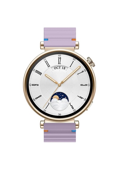 Huawei Watch Gt4 41mm İle Uyumlu Dalga Desenli Tokalı Yumusaş Soft Silikon Kordon