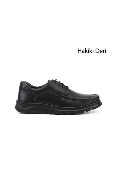 Gönderir Erkek Siyah Bağcıklı Hakiki Deri Ayakkabı Ddma86942895