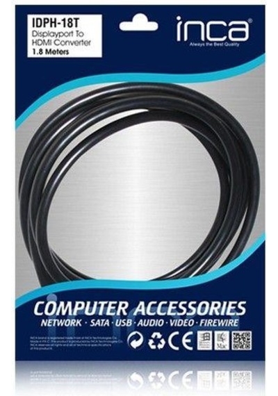 Inca Idph-18t 1,8m Display Port Hdmi Kablo-187741