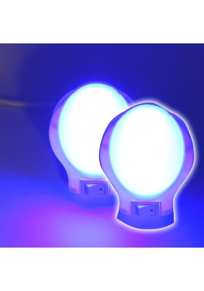 Ufo Led Gece Lambası 0,5W Tasarruflu Işıklı Fişli Düğmeli 2 Adet(497527289) Çok Renkli