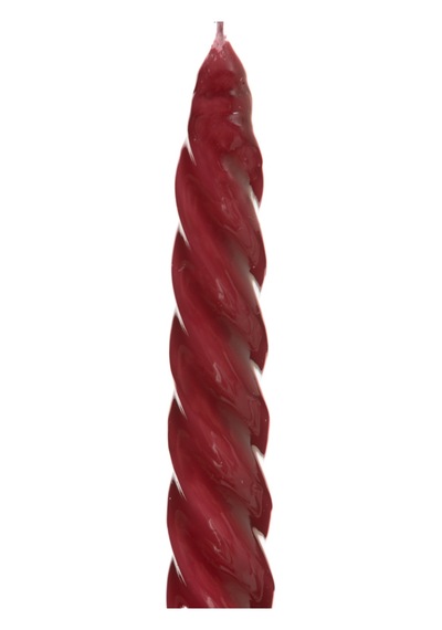 Mudo Home 2li Burgulu Şamdan Mum Bordo 18cm 1484674