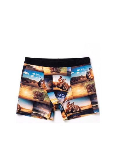 Just Inner Erkek Pamuklu Boxer Dijital Baskı Ekstra Konforlu Kalıp 138000 Yeşil