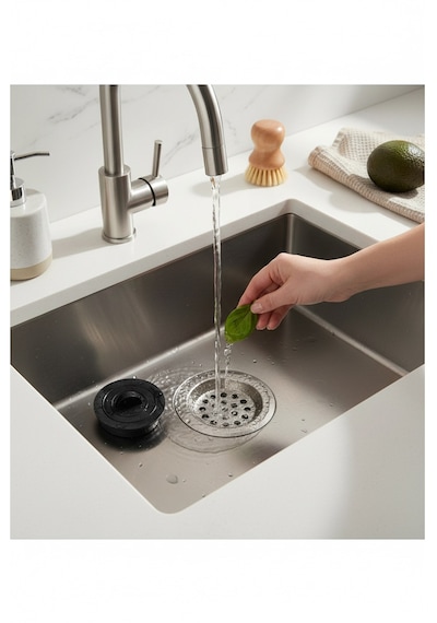 Süzgeçli Tıkaç 2 Li Set Mutfak Banyo Lavabo Tıkacı Krom Kaplamalı Paslanmaz Süzgeç Ve Gider Tıkacı Krom