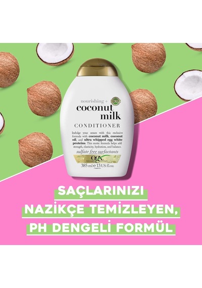 Coconut Milk Besleyici Sülfatsız Saç Bakım Kremi 385 Ml
