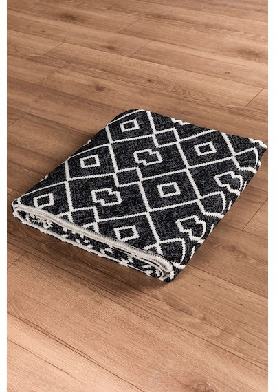 Arya Vl Çift Taraflı,katlanabilir,yıkanabilir,yüksek Kalite Pamuk Salon,oturma Odası,balkon Kilim Krem-antrasit 3