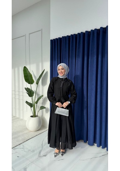 Tensel Kumaş Astarlı Gizli Düğmeli Kuşaklı Elbise 135 Cm Beyaz, Acı Kahve, Mavi, Yağ Yeşili, Açık Sarı, Siyah, Pembe Tensel Kumaş Astarlı Gizli Düğmeli Kuşaklı Elbise 135 Cm Beyaz, Acı Kahve, Mavi, Yağ Yeşili, Açık Sarı, Siyah, Pembe
