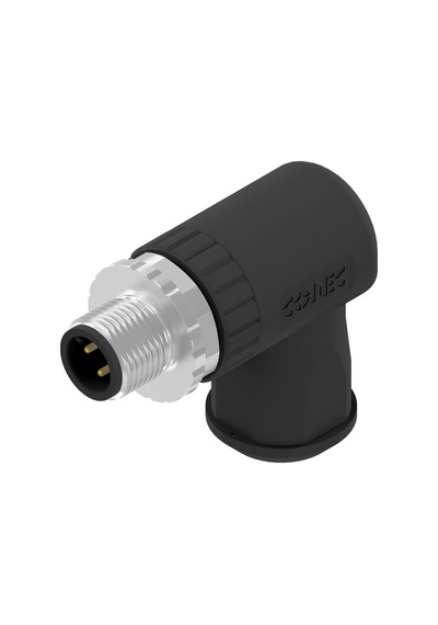M12 4 Pin Erkek 90° Konnektör Conec 43-00104