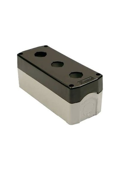 Bt3-3000-0002 3lü Buton Kutusu Sıyah Bemis - 2'li Paket