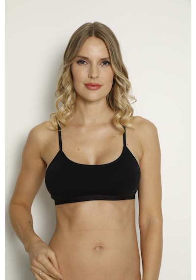 Comfort Secret Kadın Renkli Ip Askı Pedli Yarım Atlet Büstiyer 4'lü Set Çok Renkli