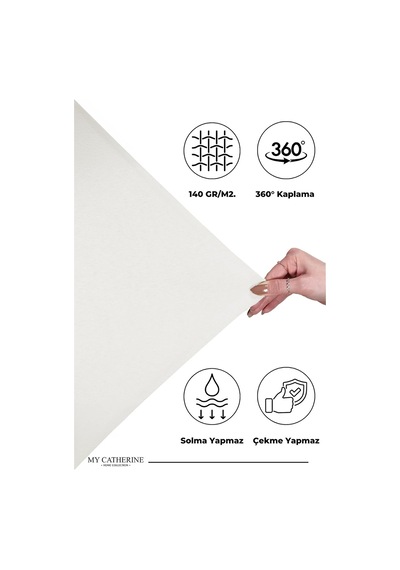 Lastikli & Hipoalerjenik Çarşaf%100 Pamuk Penye Kumaş Krem 100x200, Luxcarsaf Çok Renkli