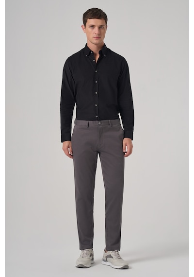 Morven Erkek Füme Pamuk Trend Slim Fit Chino Pantolon 26ks003003050 Füme